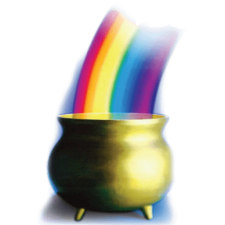 Rainbow pot PNG